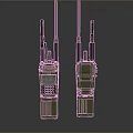 Green Handheld Two Way Radios As Daily Use Electrical Communication Devices With Antennas