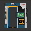 DOF Device Featuring Control Panel Screen Door And Interior Structure Design