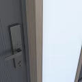 Home security door and internal smart lock 3d model