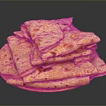Delicious Stacked Tortillas On Yellow Plate With Dark Background For Household Use