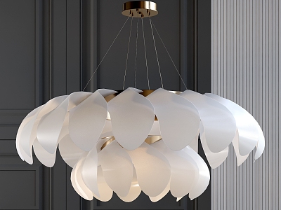 Light Luxury Chandelier 3d model