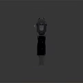 Tactical Black Brown Firearm Design With Dual Grips Top Sight Rail And Magazine