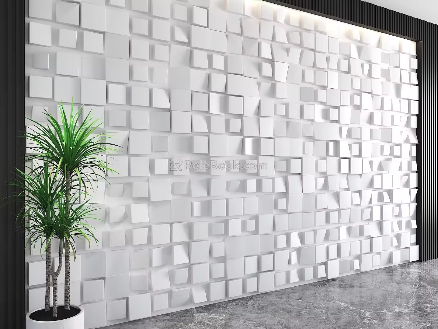 Geometric special-shaped background wall panel background modeling wall decorative panel living room sofa background wall 3d model