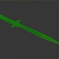 Golden Sword With Decorative Hilt And Smooth Blade On Dark Background