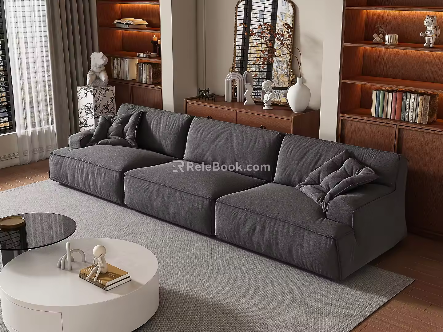Middle-style multiplayer sofa 3d model