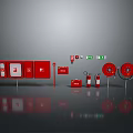 Red Household Items with Storage Cabinets Boxes Containers and Tools for Home Storage Solutions