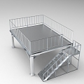 Industrial Workshop Stairs Industrial Scene 1169 3d model