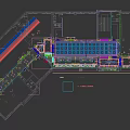 Elegant Shopping Mall Corridor With Arched Doorways Chandeliers And Marble Flooring