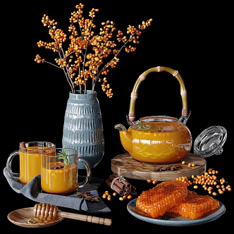 Tea Set 3d model