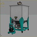 Feeder Storage Machine Feeding Equipment Feeder Suction Machine Feeder Industrial Equipment Injection Feeding 3d model