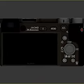 Compact Digital Camera With Retro Design LCD Screen Red Record Button And Control Buttons