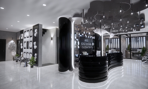 Modern Beauty Salon 3d model