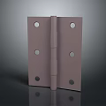 Metal Hinged Screen Component With Square Plates And Circular Holes Design 3d model