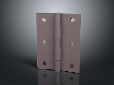 Metal Hinged Screen Component With Square Plates And Circular Holes Design 3d model