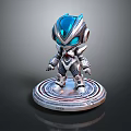 Robot Assistant Small Robot Butler Robot Butler Figure Game Figure 3d model