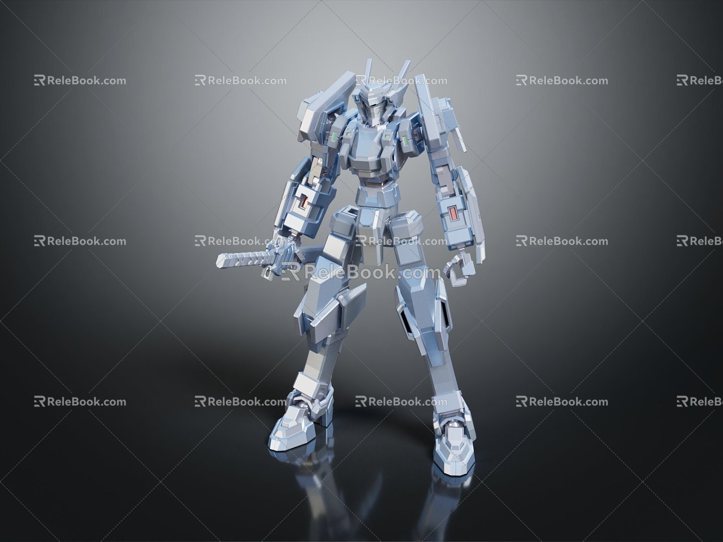 Modern Robot Transformers Gundam Warrior Gundam Mecha Warrior 3d model