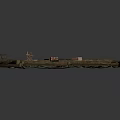 Weathered Wooden Dock Structure Featuring Dark Plank Platform Small Water Area and Railings