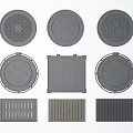 Different Shapes and Designs of Road Infrastructure Manhole Covers and Grates