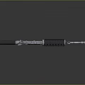 Modern Tactical Weapon Rifle With Metal Barrel Magazine And Stock