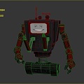 Robot Robot Assistant Small Robot Robot Butler 3d model