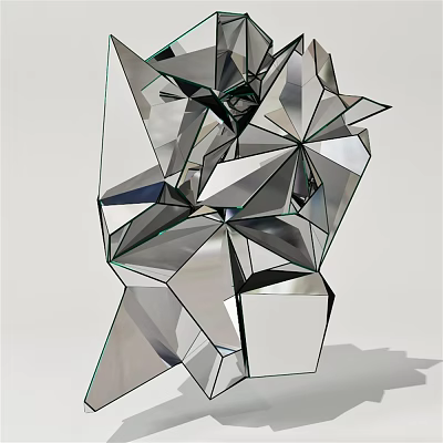 Modern Decorations Folding Art 3d model