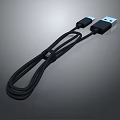 Durable Mobile Phone USB Charging Data Cable High Speed Transfer and Charging 3d model