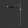 modern traffic pole traffic closed circuit television 3d model