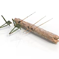 Handmade Insect Model Crafted From Twigs And Sticks Structure 3d model