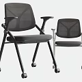 Modern Office Chairs With Mesh Back Armrests And Rolling Wheels