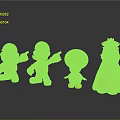 Super Mario Characters Including Mario Luigi Toad And Princess Peach As Collectible Toy Figures