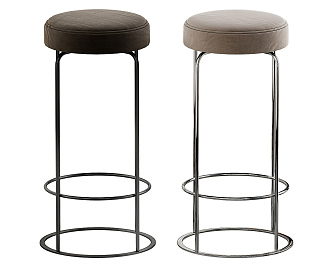 Modern Bar Stool Bar Chair Combination Single Chair Dining Chair 3d model