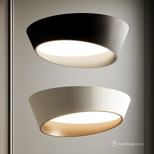 Modern Ceiling Lights With Sleek Design And Bright Illumination 3d model 