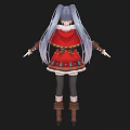 Woman with long hair wearing decorative cape detailed dress and stylish designed boots