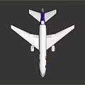 FedEx Passenger Airplane Design With Purple Tail Livery And White Fuselage Body