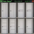 Various Stylish Interior Doors With Different Panel Designs And Glass Inserts