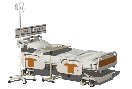 Modern Hospital Bed Children's Medical Bed Equipment 3d model