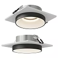 Modern Downlights and Spotlights with Sleek Metal Design White Black Panel for Home Interior Lighting