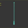 Traditional Spear With Yellow Wooden Shaft And Metal Spearhead White Red Decoration