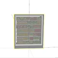 Black Double Door Glass Display Cabinet Holding Colorful Packaged Goods On Multiple Shelves