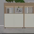 Modern Bookcase Storage Unit With White Grey Light Wood Shelves Books Globe Colored Boxes Decorations