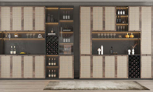 Quiet wine cabinet 3d model