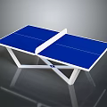 Sturdy Blue Ping Pong Table With White Frame And Modern Design For Indoor Sports