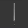 Blue Lightsaber With Glowing Blade And Metallic Hilt On Dark Background