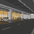 Underground Parking Modern Parking 3d model