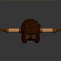 Playful Child Boy Wearing Pilot Goggles Brown Vest Shorts And Boots With Arms Outstretched