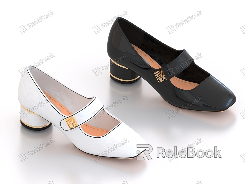 shoes women's leather shoes model