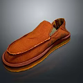 Cozy Orange Fabric Slippers With Yellow Sole And Colorful Trim For Daily Wear
