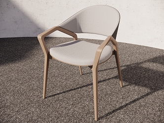 Nordic Simple Chair Modern Simple Single Chair Casual Chair Simple Casual Chair Stool 3d model