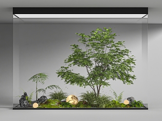 Indoor landscaping 3d model