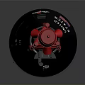 Aerospace Rocket Component Featuring Red Frame And Black Structure For Space Exploration